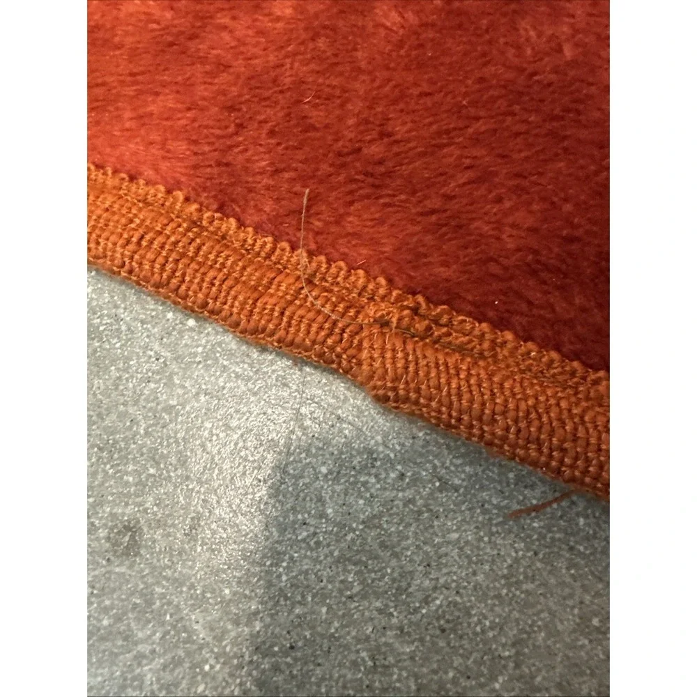 Vintage San Marcos Blanket Cobertor Sz95x68 Deer Doe Ivy Brown Cream Reversible